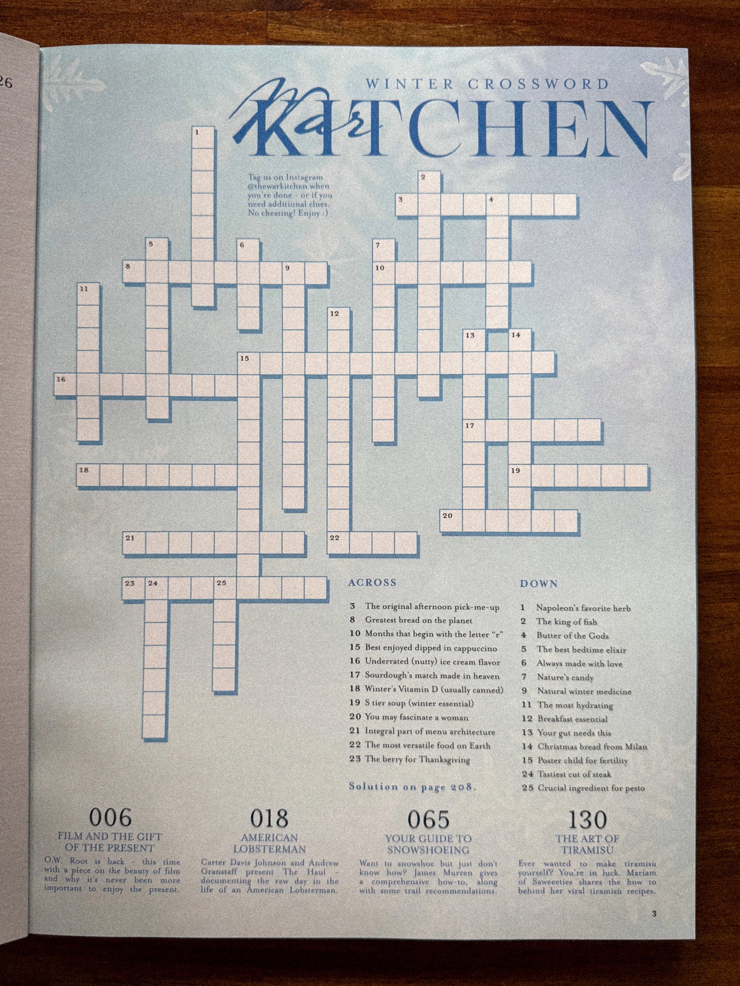 Winter Coffee Table 25/26