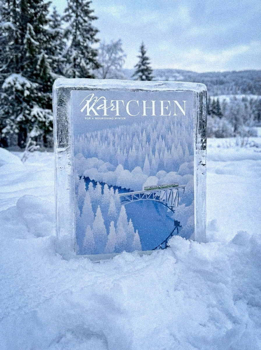 Coffee table book in a block of ice